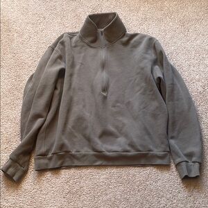 Lulu Lemon Forrest Green Quarter-Zip Pullover